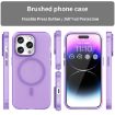 iPhone 14 Pro Max MagSafe Frosted TPU + PC Case Dark Purple Cover - 2