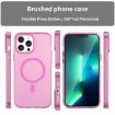 iPhone 13 Pro Max MagSafe Frosted Translucent Pink TPU PC Case - 2