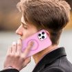 iPhone 13 Pro Max MagSafe Frosted Translucent Pink TPU PC Case - 8