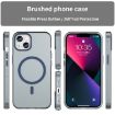 iPhone 13 MagSafe Frosted Translucent TPU PC Case - Dark Blue Cover - 2