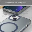 iPhone 13 MagSafe Frosted Translucent TPU PC Case - Dark Blue Cover - 5