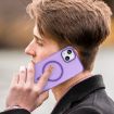 iPhone 13 MagSafe Frosted Translucent TPU PC Case - Dark Purple - 8