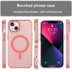 iPhone 13 MagSafe Frosted Translucent TPU + PC Full Coverage Case Red - 2