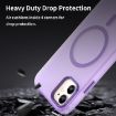 iPhone 12 MagSafe Frosted Translucent TPU PC Case Dark Purple - 7
