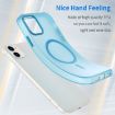 iPhone 12 MagSafe Frosted Translucent TPU PC Full Coverage Case Blue - 3