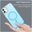 iPhone 12 MagSafe Frosted Translucent TPU PC Full Coverage Case Blue - 4