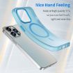 iPhone 12 Pro Max MagSafe Frosted Translucent Blue TPU PC Case - 3