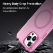 iPhone 12 Pro Max MagSafe Frosted TPU + PC Full Coverage Case - Pink - 7