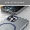 iPhone 12 Pro MagSafe Frosted Translucent Dark Blue Phone Case TPU+PC - 5