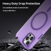 iPhone 12 Pro MagSafe Frosted Translucent TPU PC Case Dark Purple - 7