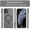 iPhone 11 Pro Max MagSafe Frosted Translucent TPU PC Case Black - 2