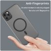 iPhone 11 Pro Max MagSafe Frosted Translucent TPU PC Case Black - 4