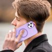 iPhone 11 Pro Max MagSafe Frosted Translucent TPU PC Case Dark Purple - 8