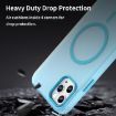 iPhone 11 Pro Max MagSafe Frosted Translucent TPU PC Case - Blue - 7