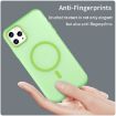 iPhone 11 Pro Max MagSafe Frosted Translucent Green TPU PC Case - 4