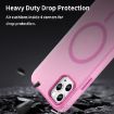 iPhone 11 Pro Max MagSafe Frosted Translucent Pink TPU PC Case - 7