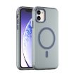 iPhone 11 MagSafe Frosted Translucent TPU PC Case - Dark Blue Cover - 1