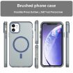 iPhone 11 MagSafe Frosted Translucent TPU PC Case - Dark Blue Cover - 2