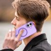 iPhone 17 MagSafe Frosted Translucent TPU PC Case - Dark Purple Cover - 6