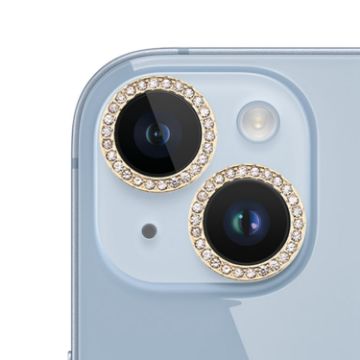 iPhone 15/15 Plus Gold 9H Camera Lens Protector Ring - 1