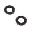 iPhone 15/15 Plus Camera Lens Protector Ring 9H Point Drill Black - 3