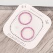 iPhone 15/15 Plus Pink Glitter Ring Tempered Glass Camera Lens Film - 4