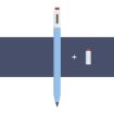 Xiaomi Inspiration Stylus LOVE MEI Retro Silicone Pen Case Blue - 1