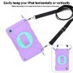 Samsung Galaxy Tab A7 Lite 360 PC Silicone Case with Strap - Purple Cyan - 2