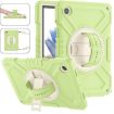 Samsung Galaxy Tab A8 X200 Hybrid Silicone Case with Strap - Yellow/Green/White - 1