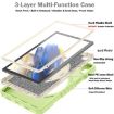 Samsung Galaxy Tab A8 X200 Hybrid Silicone Case with Strap - Yellow/Green/White - 3
