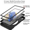 Samsung Galaxy Tab A8 X200 X Rotation Hybrid Silicone Case with Strap - 3