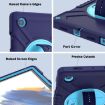 Samsung Galaxy Tab A8 X200 X Case, Rotation PC Hybrid Silicone, Navy Blue - 7