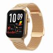 Gold Milanese Steel Strap Smart Watch, Bluetooth Call, Heart Rate & Blood Sugar - 1