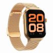 Gold Milanese Steel Strap Smart Watch, Bluetooth Call, Heart Rate & Blood Sugar - 2