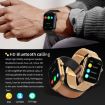 Gold Milanese Steel Strap Smart Watch, Bluetooth Call, Heart Rate & Blood Sugar - 9