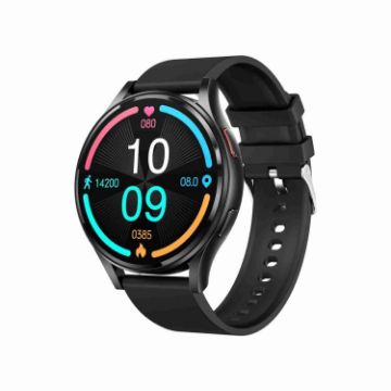 1.43" Black Smart Watch with Bluetooth Call, ECG, Non-invasive Blood Sugar - 1