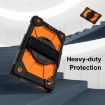Samsung Galaxy Tab A9 X115 Black Orange Silicone Hybrid Tablet Case - 3
