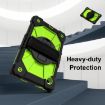 Samsung Galaxy Tab A9 X115 Silicone Hybrid PC Case - Black Yellow Green - 3
