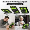 Samsung Galaxy Tab A9 X115 Silicone Hybrid PC Case - Black Yellow Green - 6