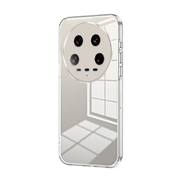 Xiaomi 14 Ultra Transparent Plating Fine Hole Phone Case - 1