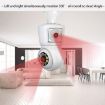 DP44 White Motion Tracking Night Vision Smart Camera with Voice Intercom - 3