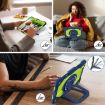 iPad Pro 13 2024 Silicone Hybrid Case - Navy Yellow Green Robot Design - 7