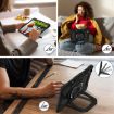 iPad Pro 13 2024 Black Contrast Color Robot Silicone Hybrid Case - 7
