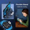 iPad Pro 13 2024 Black Blue Robot Silicone Hybrid Tablet Case - 6