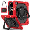 iPad Pro 13 2024 Red Black Silicone Hybrid Tablet Case - 1