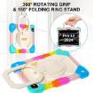 iPad Pro 13 2024 Colorful Blue Robot Silicone Hybrid Tablet Case - 4