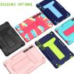 Samsung Galaxy Tab S9 FE+/S9+ T Holder Silicone Hybrid Case Mint Rose - 6