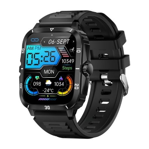 KT71 Rugged Smart Watch 1.96" HD Screen, Bluetooth Calls, Sleep & SpO2 Monitoring - 1