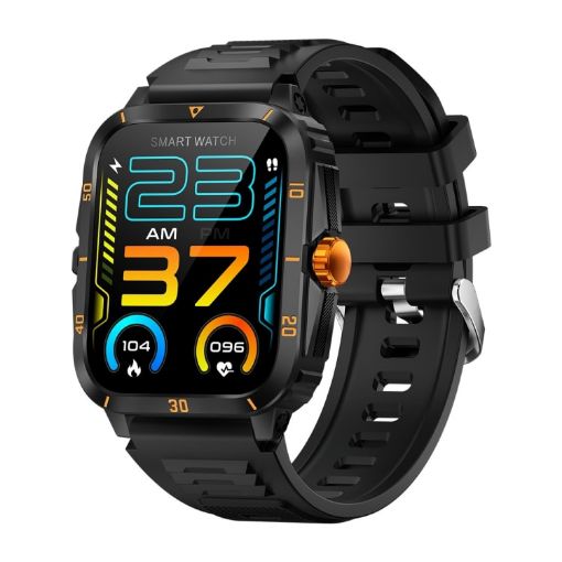 KT71 Rugged Smart Watch 1.96" HD Screen, Bluetooth Calls, Sleep & O2 Monitor - 1