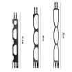Aluminium Extension Arm 20cm Hollow Grip Extender - Silver - 3